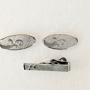 SWANK Cufflinks Cuff Links Tie Clip